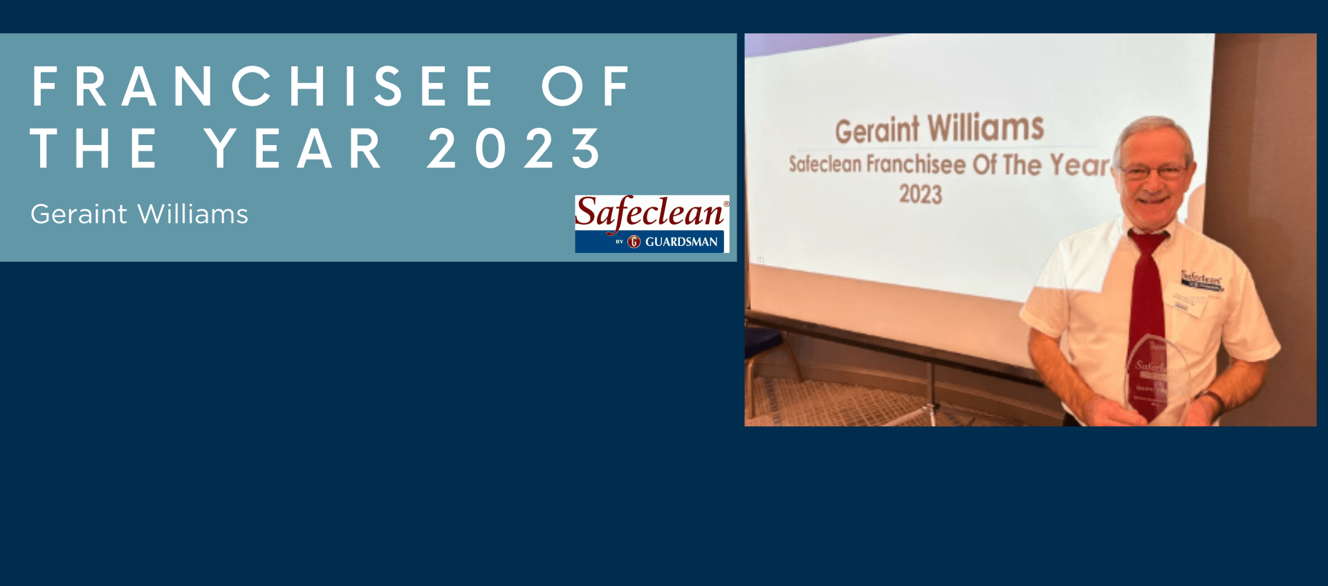 Safeclean franchisee of the year 2023